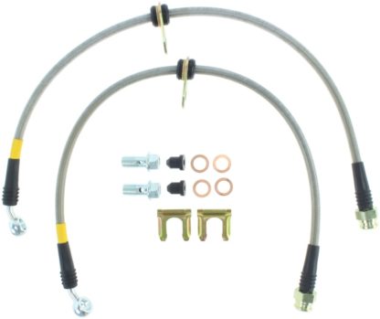 StopTech 04-07 STi & 06-07 WRX Stainless Steel Front Brake Lines - Image 4