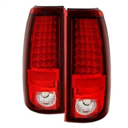 Spyder Chevy Silverado 1500 03-06 (Not Fit Stepside)LED Tail Lights Red Clear ALT-YD-CS03-LED-RC - Image 2