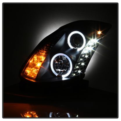 Spyder Infiniti G35 03-07 2DR Projector Halogen - LED Halo DRL Blk High H4 PRO-YD-IG35032D-DRL-BK - Image 6