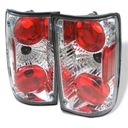 Spyder Toyota Pick Up 89-95 Euro Style Tail Lights Chrome ALT-YD-TP89-C - Image 2