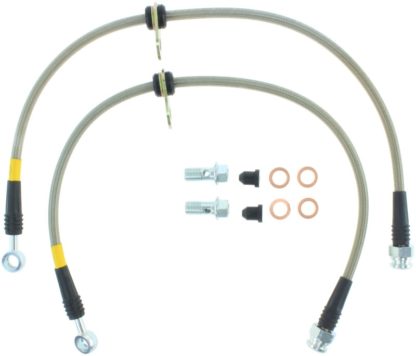 StopTech 09 Acura TSX / 08 Honda EX/EX-L / 09 Accord Coupe & Sedan Stainless Steel Front Brake Lines - Image 4