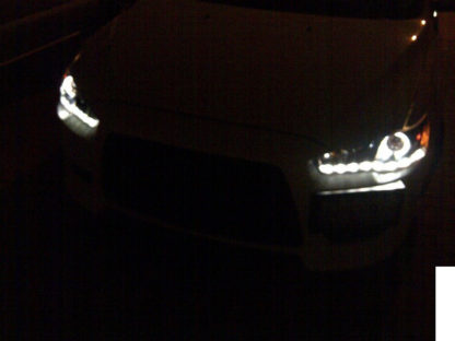 Spyder Mitsubishi Lancer/EVO-10 08-14 Projector Xenon/HID- LED Halo DRL Blk PRO-YD-ML08-HID-DRL-BK - Image 3