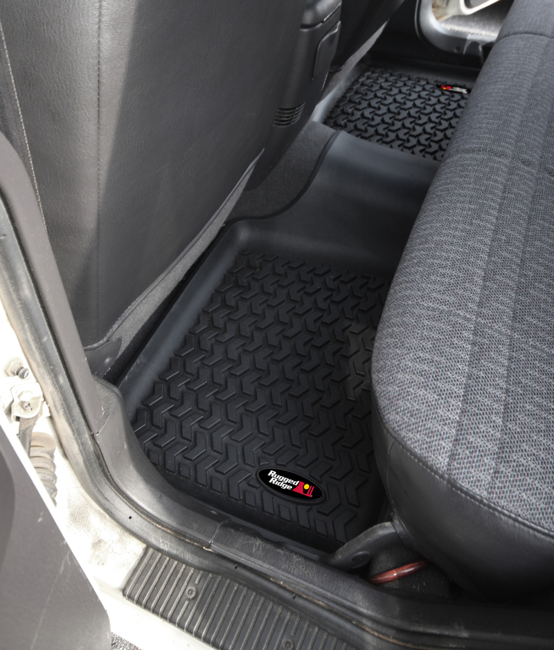 Rugged Ridge Floor Liner Rear Black 1984-2001 Jeep Cherokee XJ - Image 2