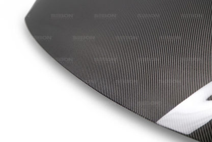 Seibon 2016-2017 Honda Civic Coupe/Sedan/Hatchback OEM Style Carbon Fiber Hood - Image 3