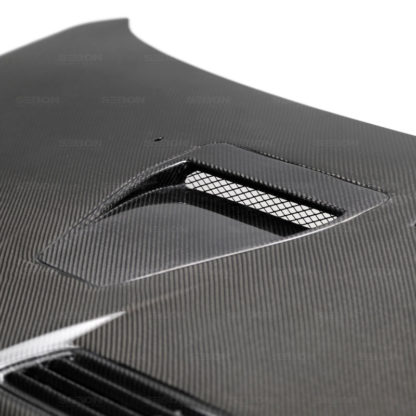 Seibon 08-12 Mitsubishi Evo X OEM style Carbon Fiber Hood - Image 5