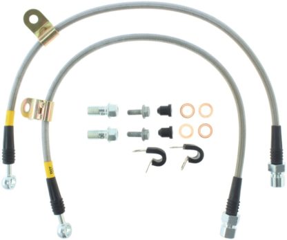 StopTech 06-07 Chrysler 300C SRT-8 Stainless Steel Front Brake Lines - Image 4