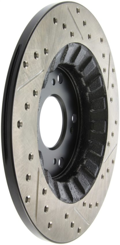 StopTech 00-09 S2000 Slotted & Drilled Right Rear Rotor - Image 4