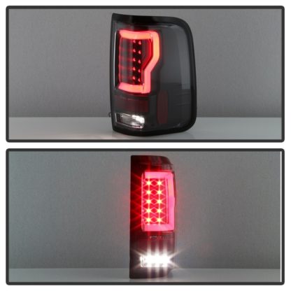 Spyder 04-08 Ford F-150 Projector Tail Lights - Light Bar DRL LED - Black ALT-YD-FF15004V2-LBLED-BK - Image 2