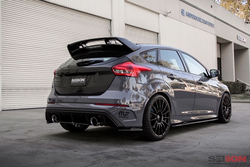 Seibon 16-17 Ford Focus RS SA-Style Carbon Fiber Rear Lip - ffrides