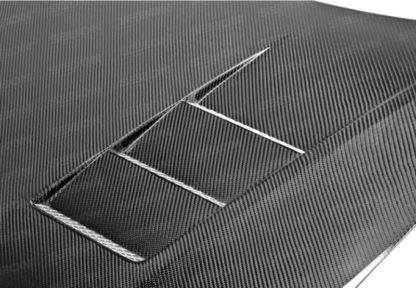 Seibon 12-13 Honda Civic 2dr TS-Style Carbon Fiber Hood - Image 2