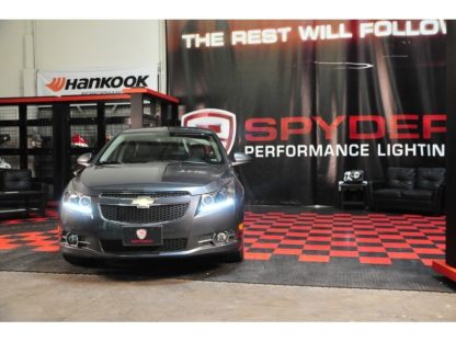 Spyder Chevy Cruze 11-14 Projector Headlights LED Halo -DRL Blk High H1 Low H7 PRO-YD-CCRZ11-DRL-BK - Image 3