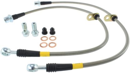 StopTech 02-12 Toyota Camry Coupe/Sedan / 04-08 Solara Rear Stainless Steel Brake Lines - Image 3