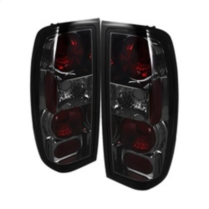 Spyder Nissan Frontier 98-00 Euro Style Tail Lights Smoke ALT-YD-NF98-SM - Image 2