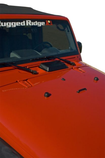 Rugged Ridge Cowl Vent Scoop Black 98-18 Jeep Wrangler - Image 3