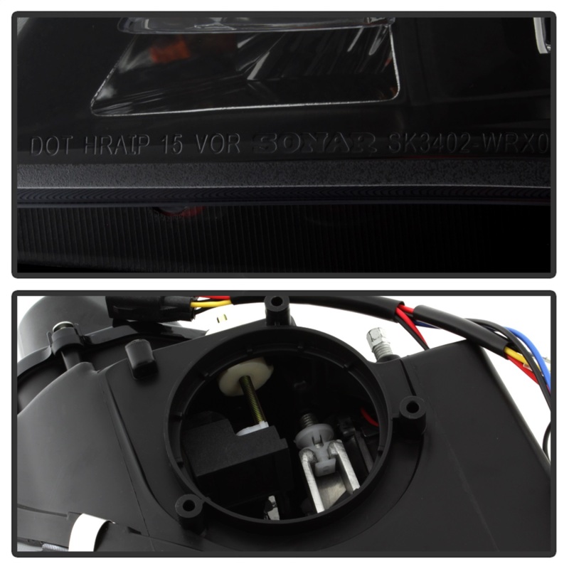 Spyder Subaru WRX 06-07 Projector Headlights - HID Model Only - Black PRO-YD-SWRX06-HID-LBDRL-BK - Image 9