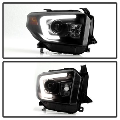 Spyder Toyota Tundra 2014-2016 Projector Headlights Light Bar DRL Black Smoke PRO-YD-TTU14-DRL-BSM - Image 3