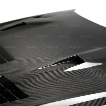 Seibon 2017-2018 Nissan GTR R35 GTII-Style Carbon Fiber Hood - Image 3