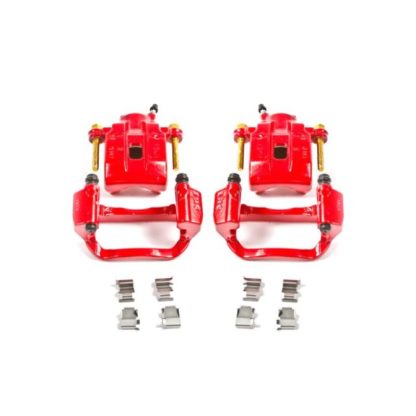 Power Stop 08-15 Toyota Sequoia Rear Red Calipers w/Brackets - Pair