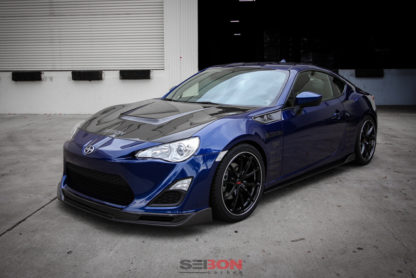 Seibon 12-13 BRZ/FRS VS Style Carbon Fiber Hood - Image 5