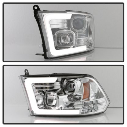 Spyder 09-16 Dodge Ram 1500 V2 Projector Headlights - Halogen - DRL - Chrome (PRO-YD-DR09V2-LBDRL-C) - Image 8