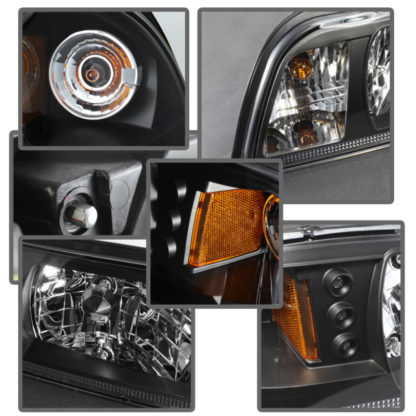 Spyder Ford Mustang 87-93 1PC LED (Replaceable LEDs)Crystal Headlights Black HD-YD-FM87-1PC-LED-BK - Image 8