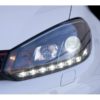 Spyder Volkswagen Golf/GTI 10-13 Projector Headlights Halogen Model- DRL Blk PRO-YD-VG10-DRL-BK - Image 4