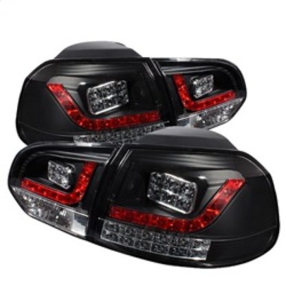 Spyder Volkswagen Golf/GTI 10-13 LED Tail Lights Black ALT-YD-VG10-LED-BK - Image 2