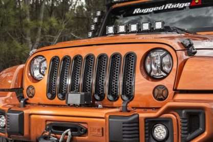 Rugged Ridge Grille Inserts Perforated 07-18 Jeep Wrangler - Image 6