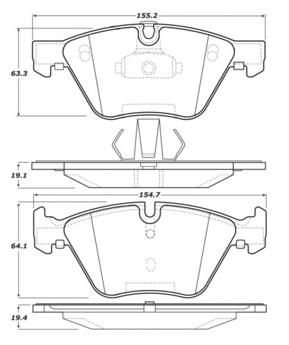 StopTech Street Touring 12 BMW X1 / 09-13 Z4 Front Brake Pads