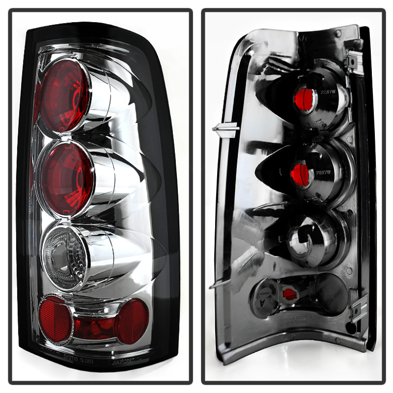 Spyder Chevy Silverado 1500 03-06 (Does Not Fit Stepside)Euro Style Tail Lights Chrm ALT-YD-CS03-C - Image 3