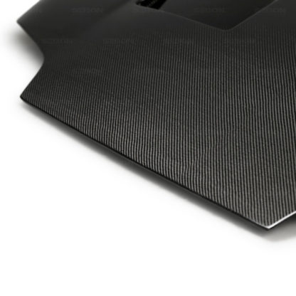 Seibon 93-98 Toyota Supra (JZA80L) TS Style Carbon Fiber Hood - Image 5