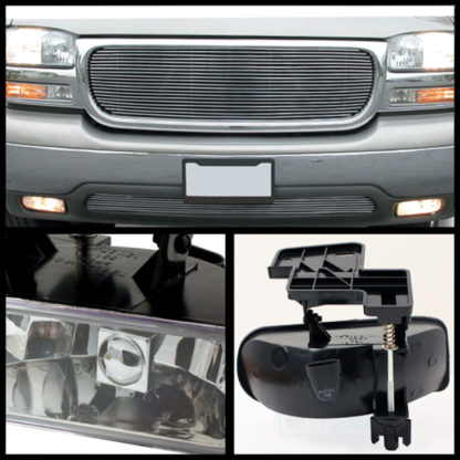 Spyder GMC Sierra 1500/2500 99-02/Sierra 1500HD/2500HD OEM Fog Lights wo/switch Clear FL-CL-GMCY99-C - Image 4