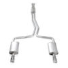 Stainless Works 2010-18 Ford Taurus SHO V6 2-1/2in Catback Chambered Mufflers X-Pipe - Image 2
