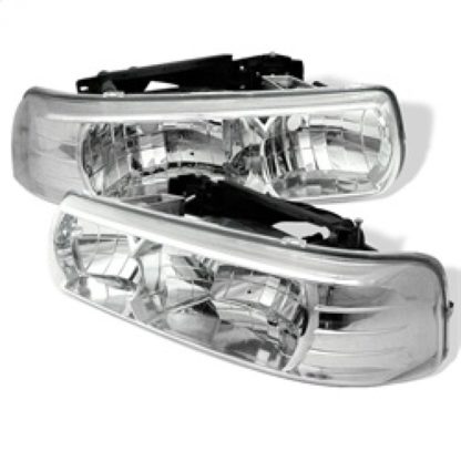 Spyder Chevy Silverado 1500/2500 99-02 Crystal Headlights Chrome HD-YD-CSIL99-C - Image 2