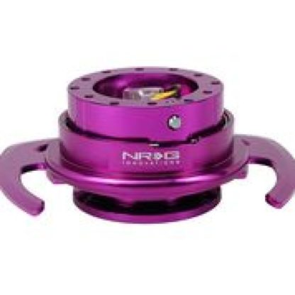 NRG Quick Release Kit Gen 4.0 - Purple Body / Purple Ring w/ Handles - Image 2