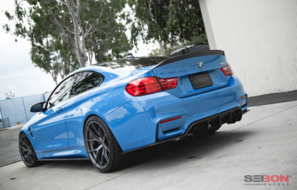 Seibon 15-18 BMW F82 M4 C-Style Carbon Fiber Rear Spoiler - Image 5