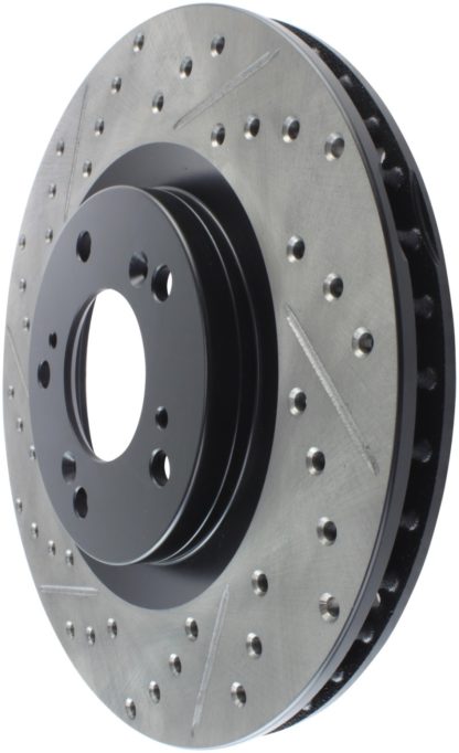 StopTech 00-09 S2000 Slotted & Drilled Right Front Rotor - Image 5