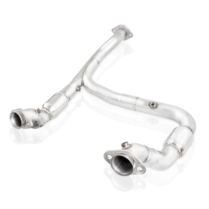 Stainless Works 15-18 F-150 3.5L Downpipe 3in High-Flow Cats Y-Pipe Factory Connection - Image 9