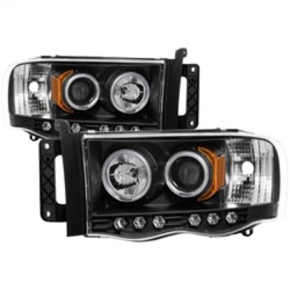 Spyder Dodge Ram 1500 02-05 03-05 Projector Headlights CCFL Halo LED Blk PRO-YD-DR02-CCFL-BK - Image 3