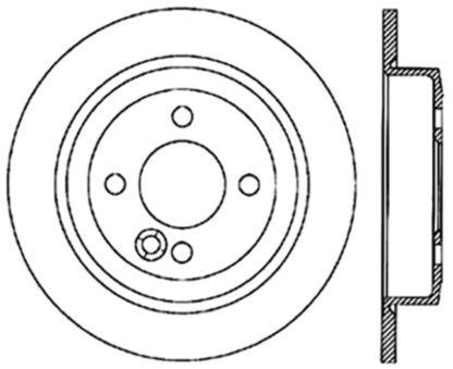 StopTech 02-06 Mini Cooper/Cooper S Slotted & Drilled Right Rear Rotor - Image 2