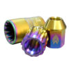 NRG 200 Series M12 X 1.5 Titanium Lug Nut Set - 21 Pc w/Lock Key Socket - Neochrome - Image 2