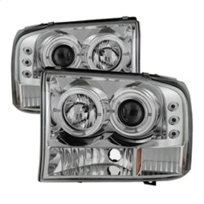 Spyder Ford F250 Super Duty 99-04 Projector Version 2 LED Halo LED Chrm PRO-YD-FF25099-1P-G2-C - Image 3