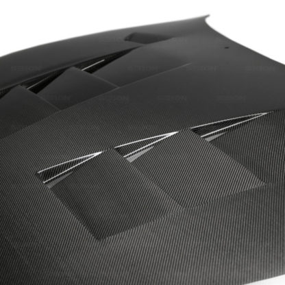 Seibon 93-98 Toyota Supra (JZA80L) TS Style Carbon Fiber Hood - Image 6