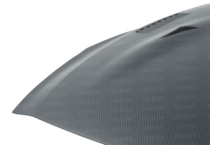 Seibon 09-15 Nissan Skyline R35 GT-R ES Style Dry Carbon Fiber Hood - Image 8