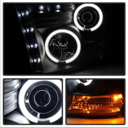 Spyder Dodge Ram 1500 09-14 Projector Halogen Model- CCFL Halo LED - Blk Smke PRO-YD-DR09-CCFL-BSM - Image 8