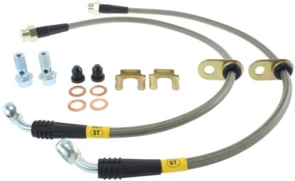 StopTech 08-09 WRX Stainless Steel Rear Brake Lines - Image 3