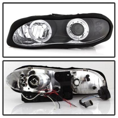 Spyder Chevy Camaro 98-02 Projector Headlights LED Halo LED Blk - Low H1 PRO-YD-CCAM98-HL-BK - Image 8