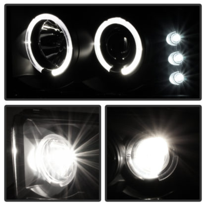 Spyder Ford F250 Super Duty 99-04 Projector Version 2 LED Halo LED Blk Smke PRO-YD-FF25099-1P-G2-BSM - Image 5