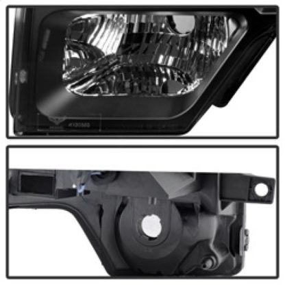 Xtune Ford F150 09-14 Projector Headlights Halogen Model Only LED Halo Black PRO-JH-FF15009-CFB-BK - Image 10