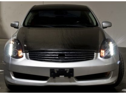 Spyder Infiniti G35 03-07 2DR Projector Halogen - LED Halo DRL Blk High H4 PRO-YD-IG35032D-DRL-BK - Image 5